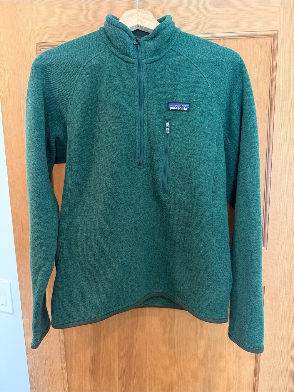 Patagonia Men's Forest Green Half-Zip Fleece Pullover